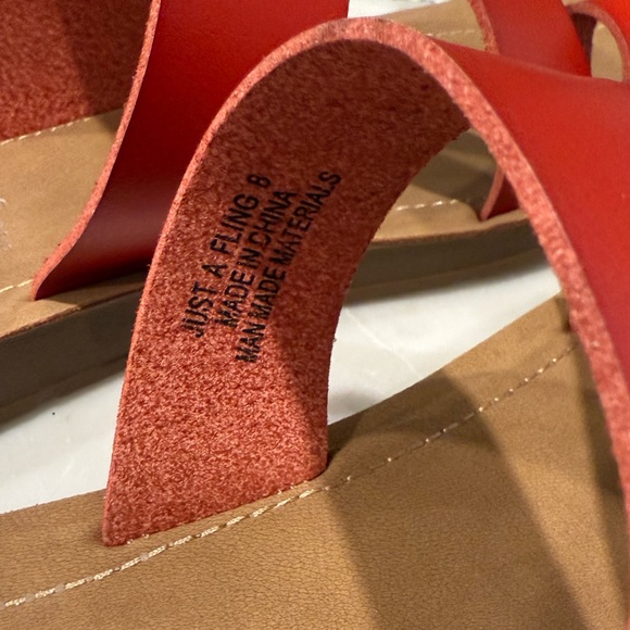 Corkys Just a Fling Red Sandals NEW - Picture 9 of 10